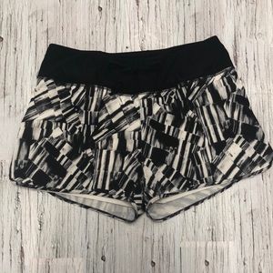 Black and White Women's Shorts